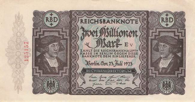 2 Millionen Mark 1923 ro.89a V